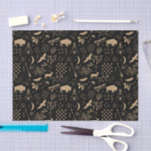 Papier Mousseline Buffalo Adventures Motif Kraft Paper ID599 (Artisanat)
