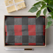 Papier Mousseline Buffalo Check Black and Red (Cadeau)