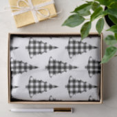 Papier Mousseline Buffalo Check Pine Trees rustiques (Cadeau)