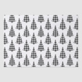 Papier Mousseline Buffalo Check Pine Trees rustiques (Recto)