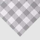 Papier Mousseline Buffalo gris Vérifier Plaid Rustique Ferme (Détail)