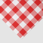 Papier Mousseline Buffalo Plaid Noël vacances deux tons rouge vert (Détail)