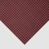 Papier Mousseline Buffalo Plaid Red noir Check Pays Lumière (Détail)