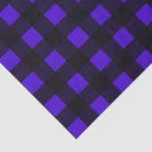 Papier Mousseline Buffle Bleu Grande Plaid (Détail)