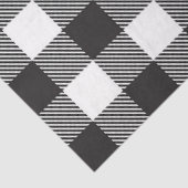 Papier Mousseline Buffle noir blanc En vichy vérifier les jours féri (Détail)