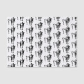 Papier Mousseline Buffle noir silhouette (Recto)