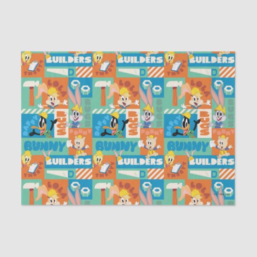 Papier Mousseline BUGS BUNNY BUILDERS™| Character Grid Pattern (Recto)