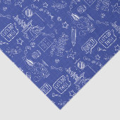 Papier Mousseline BUGS BUNNY BUILDERS™| Sketch Blueprint Pattern (Détail)
