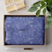Papier Mousseline BUGS BUNNY BUILDERS™| Sketch Blueprint Pattern (Cadeau)