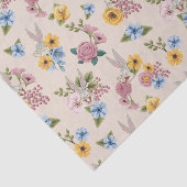 Papier Mousseline BUGS BUNNY™ Floral Embroidery Pattern (Détail)