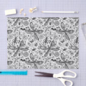 Papier Mousseline Bugs de Doodle sur bleu foncé (Artisanat)