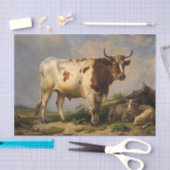 Papier Mousseline Bull, 1847 par Eugene Joseph Verboeckhoven (Artisanat)