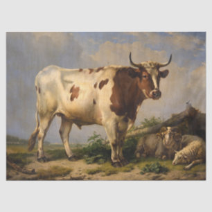 Papier Mousseline Bull par Eugene Joseph Verboeckhoven