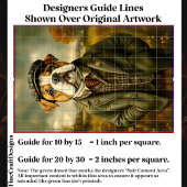 Papier Mousseline Bulldog Portrait, paysage de campagne CH2 Découpag