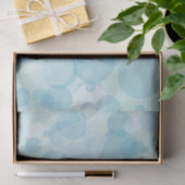 Papier Mousseline Bulles bleues (Cadeau)