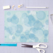 Papier Mousseline Bulles bleues (Artisanat)