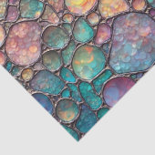 Papier Mousseline Bulles d'Abalone colorées Papier Tissu (Détail)