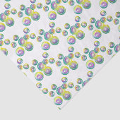 Papier Mousseline Bulles de savon arc-en-ciel Iridescentes (Détail)