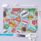 Papier Mousseline Bulles de texte et de mots de bande dessinée (Artisanat)