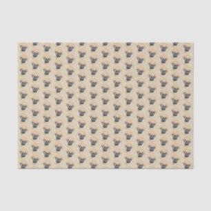 Papier Mousseline Bullmastiff Peinture - Joli chien d'origine art