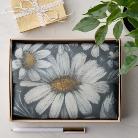 Papier Mousseline Bumble Bees & Daisy Floral Decoupage (Cadeau)