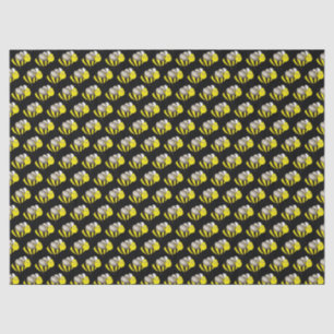Papier Mousseline Bumble d'abeille noire d'insectes jaunes