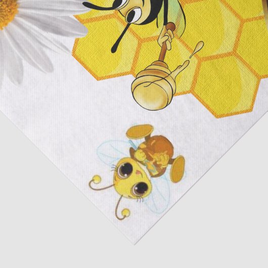 Papier Mousseline Bumblebee Blancs Papier Tissu (Détail)