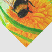 Papier Mousseline Bumblebee sur le pandelion (Détail)