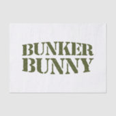 PAPIER MOUSSELINE BUNKER BUNNY (Recto)
