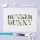 PAPIER MOUSSELINE BUNKER BUNNY CAMO / CAMOUFLAGE (Artisanat)