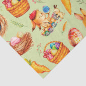 Papier Mousseline Bunnies Pâques Au Travail (Détail)