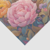 Papier Mousseline Bunnies Stuffés Dans un Jardin Pastel (Détail)