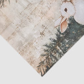 Papier Mousseline Bunnies vintages Découpage d'hiver (Détail)