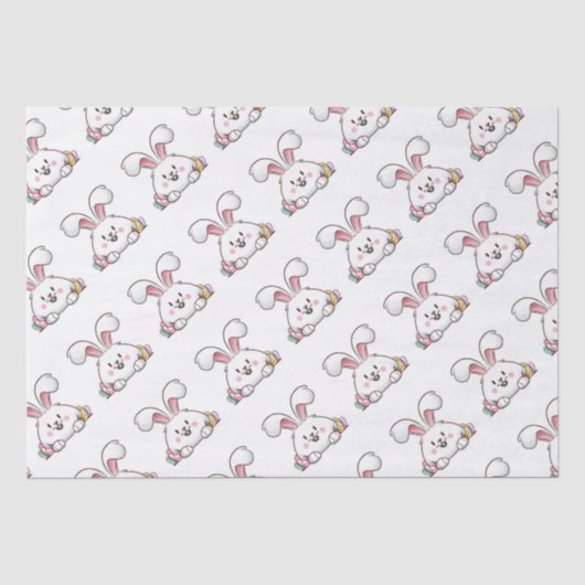 Papier Mousseline Bunny Bliss (Recto)