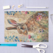 PAPIER MOUSSELINE BUNNY DANS LA DÉCOUPAGE DE MEADOW (Artisanat)