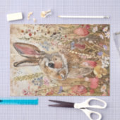 PAPIER MOUSSELINE BUNNY DANS LA DÉCOUPAGE DE MEADOW (Artisanat)