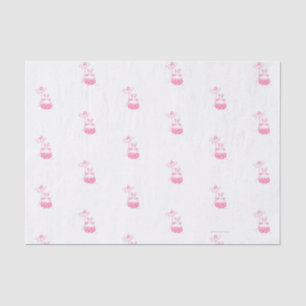 Papier Mousseline Bunny de marmite rose