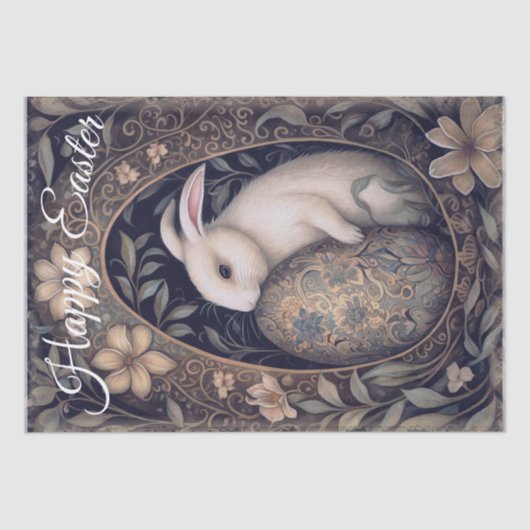 Papier Mousseline Bunny de Pâques (Recto)