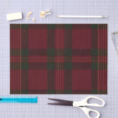 Papier Mousseline Burgundy and Green Plaid Tissue Paper (Artisanat)