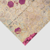 Papier Mousseline Burgundy Bee Series Design Huit (Détail)