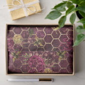 Papier Mousseline Burgundy Bee Series Design One (Cadeau)