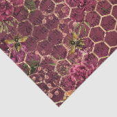 Papier Mousseline Burgundy Bee Series Design One (Détail)