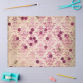 Papier Mousseline Burgundy Bee Series Design Seize (Artisanat)