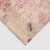 Papier Mousseline Burgundy Bee Series Design Seize (Détail)
