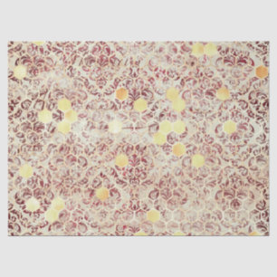 Papier Mousseline Burgundy Bee Series Design Ten
