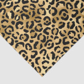 Papier Mousseline Burgundy et Gold Leopard Series Design 7 (Détail)