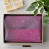 Papier Mousseline Burgundy Pink Bokeh Anniversaire (Cadeau)