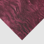 Papier Mousseline Burgundy Red Zebra Print (Détail)