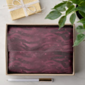 Papier Mousseline Burgundy Red Zebra Print (Cadeau)