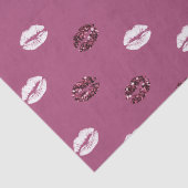 Papier Mousseline Burgundy rose Parties scintillant rouge blanc Bais (Détail)